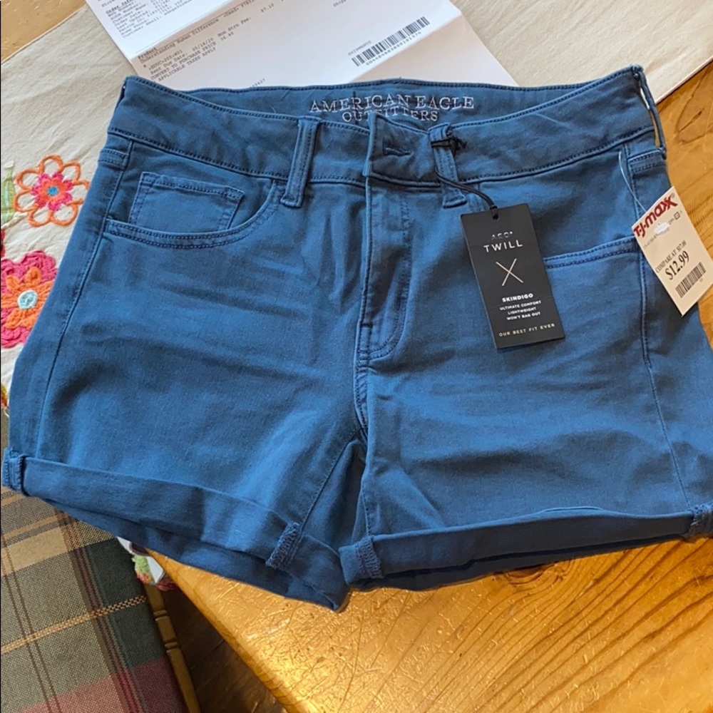 Blue jean shorts